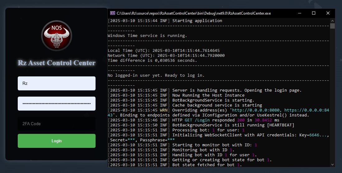 Rz Asset Control Center screenshot 1